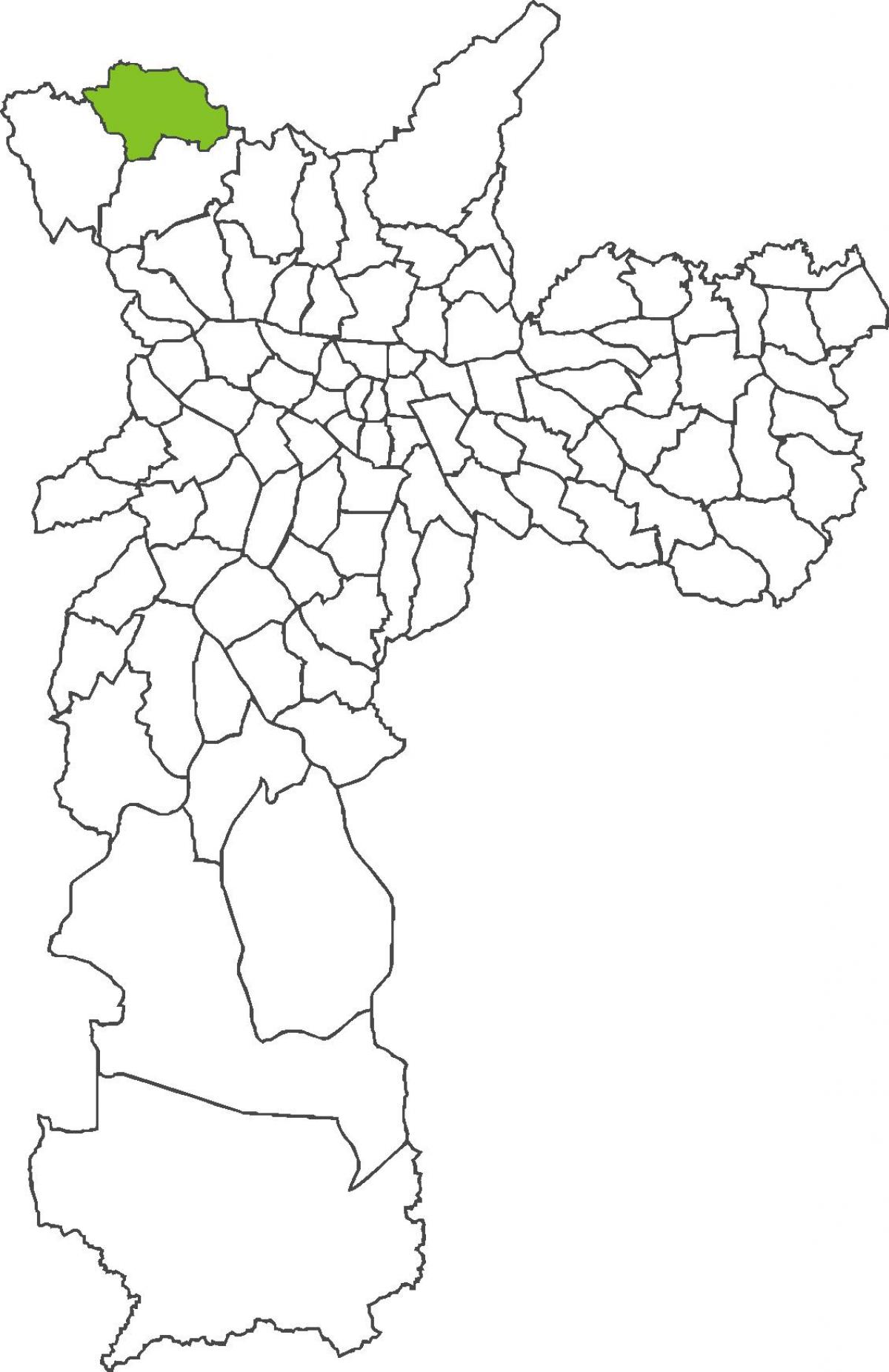 Karte der Peruanischen Bezirk