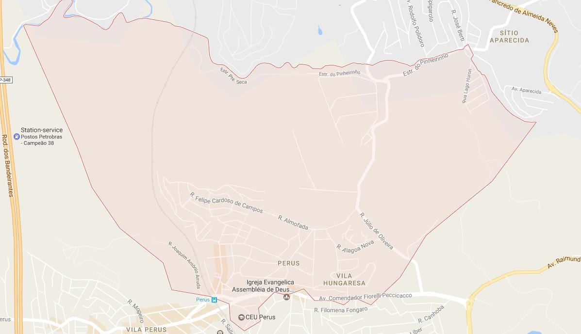 Karte von Perus São Paulo