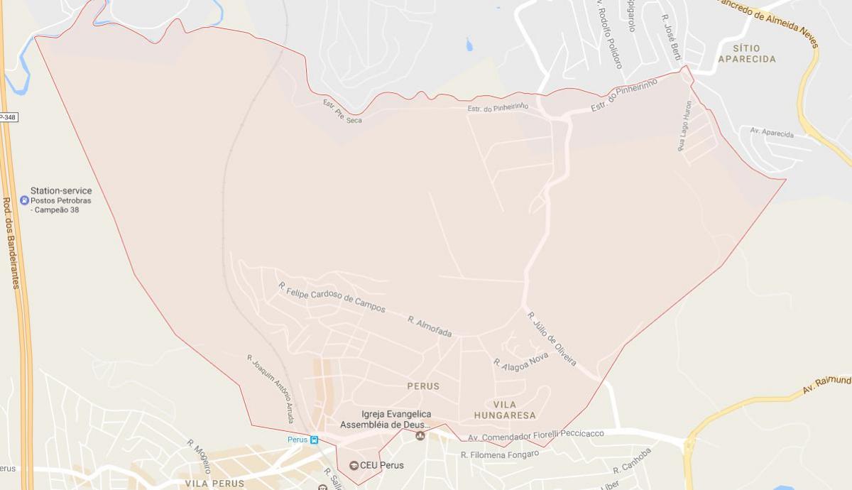 Karte von Perus São Paulo