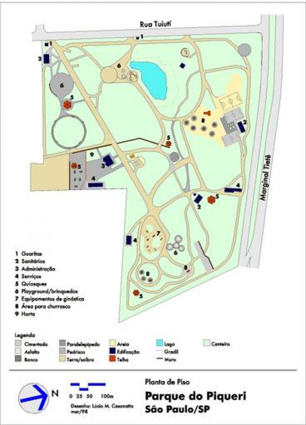 Karte von Piqueri São Paulo Park
