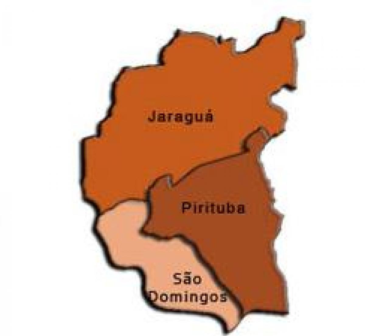 Karte von Pirituba-Jaraguá sub-Präfektur