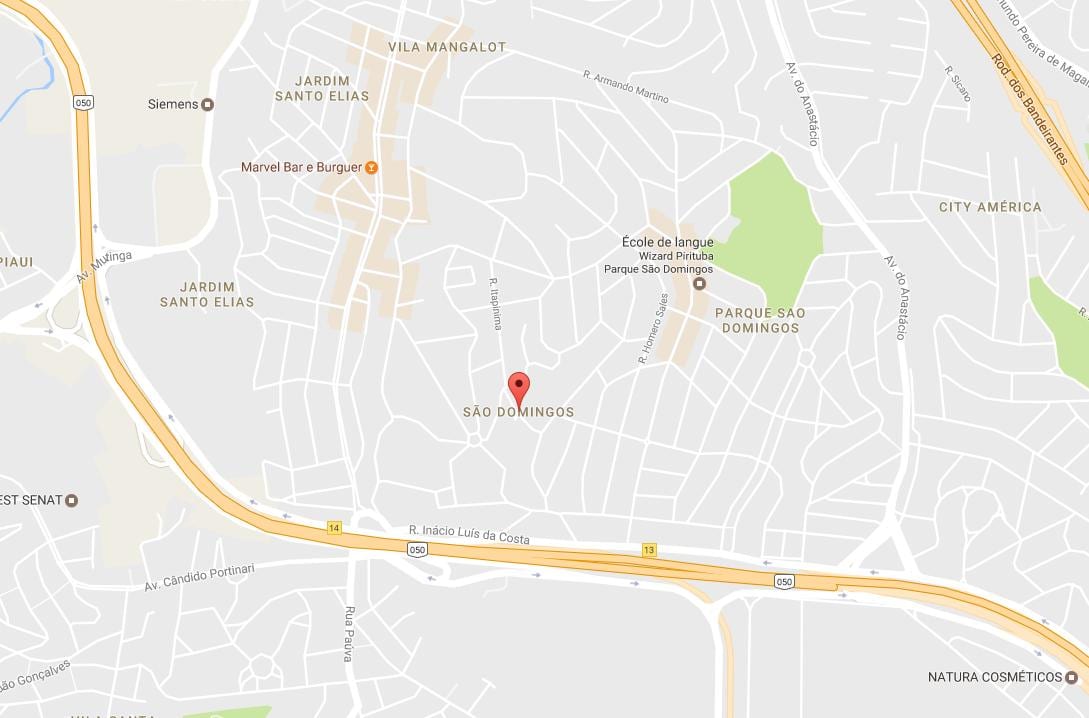 Karte von São Domingos São Paulo