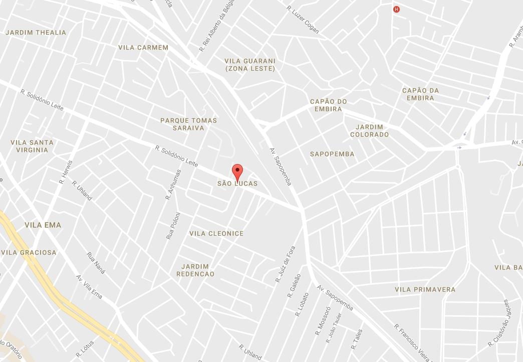 Karte von São Lucas, São Paulo