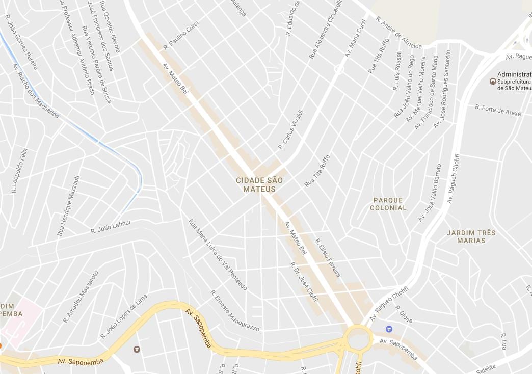 Karte von São Mateus São Paulo