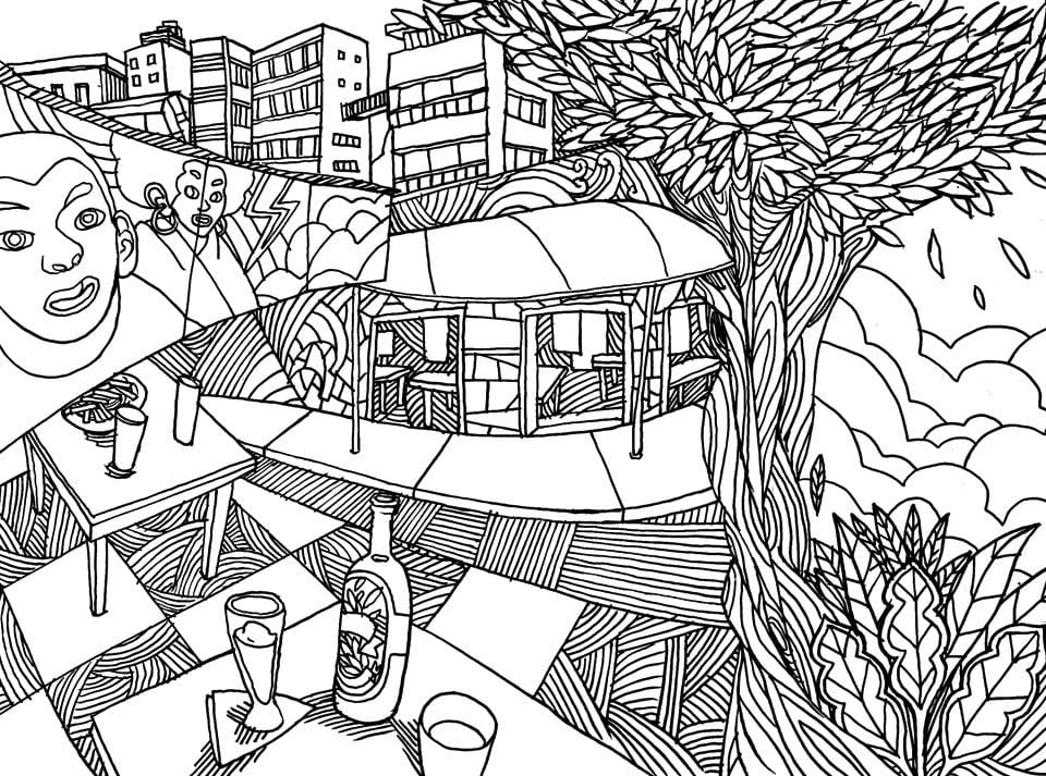 Karte von São Paulo Malvorlagen - Vila Madalena