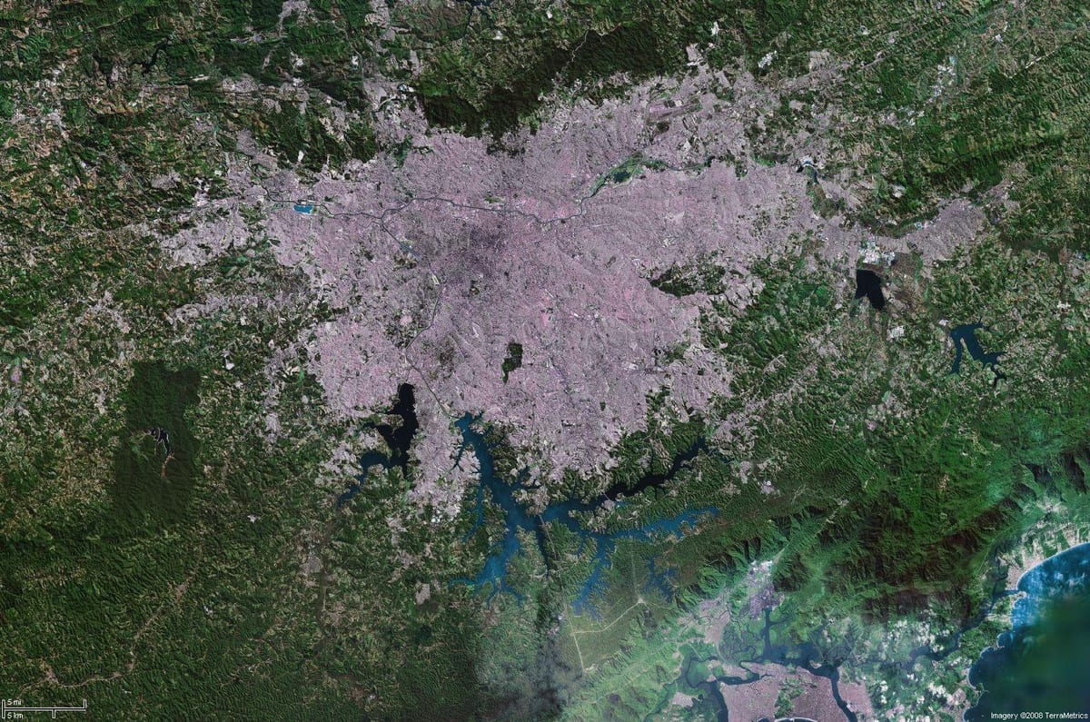 Karte von São Paulo-Sat