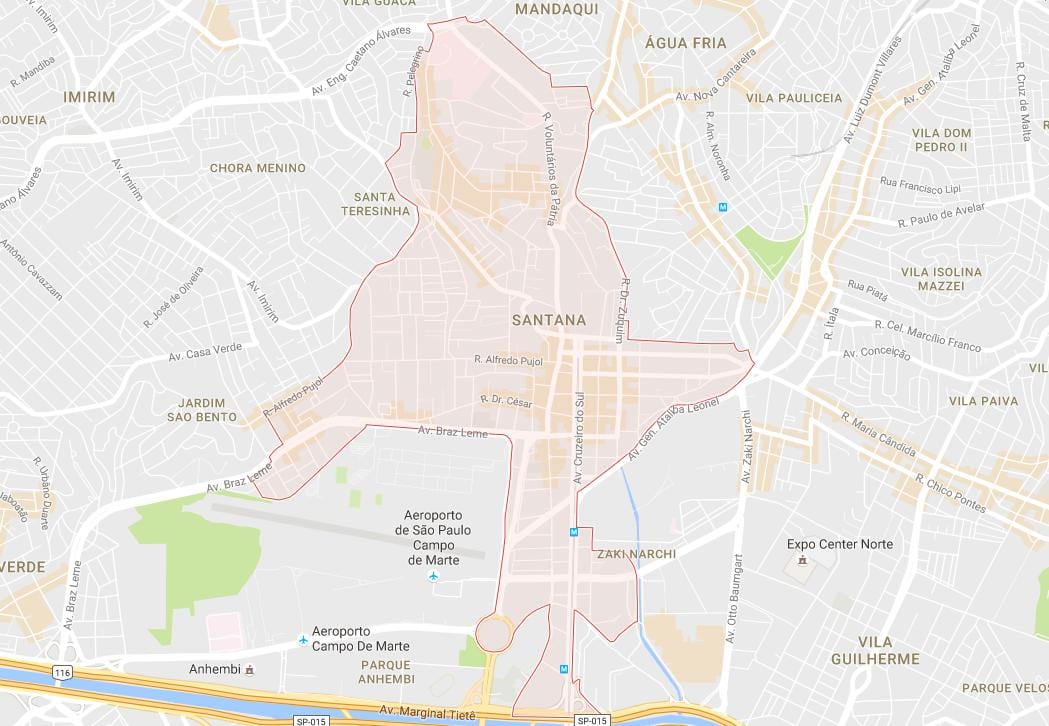Karte von Santana São Paulo
