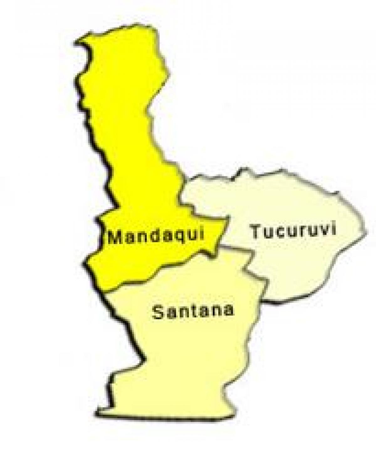 Karte von Santana sub-Präfektur