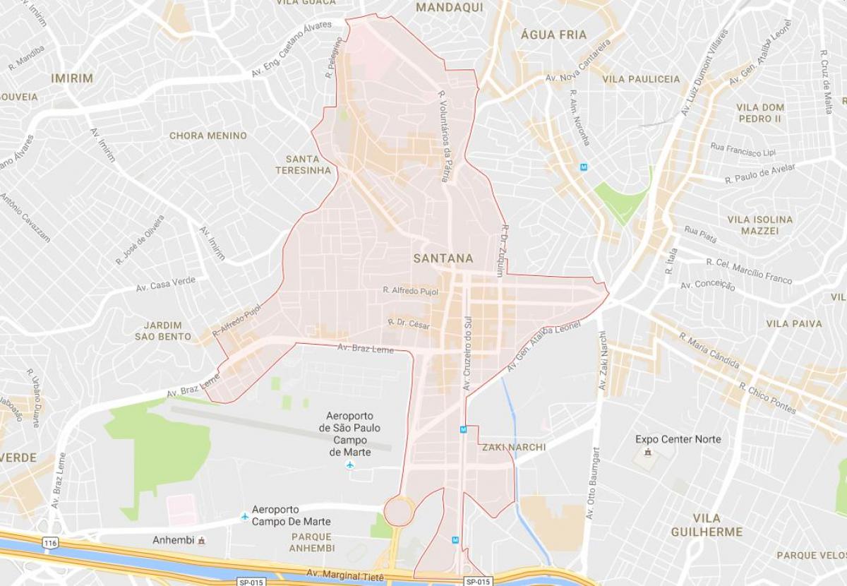 Karte von Santana São Paulo