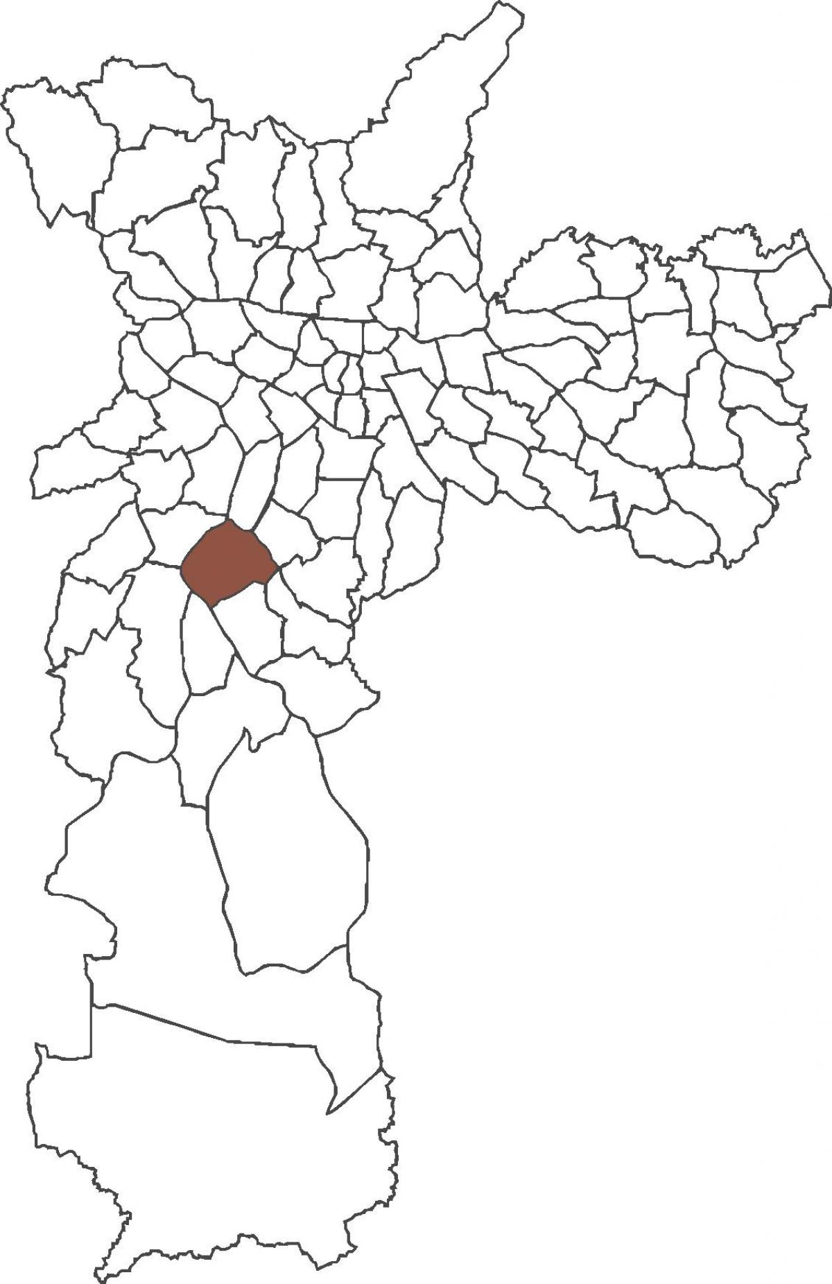 Karte von Santo Amaro Viertel