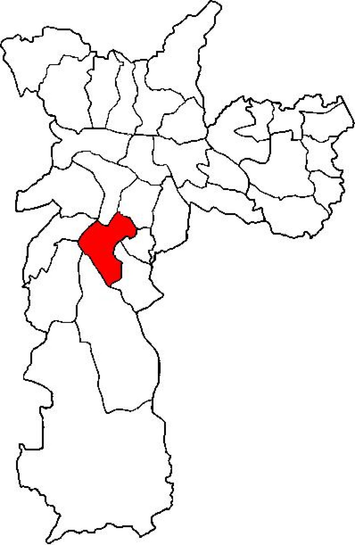 Karte von Santo Amaro sub-Präfektur von São Paulo
