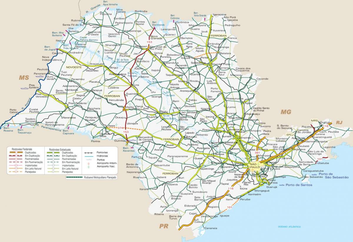 Karte von SP-transport
