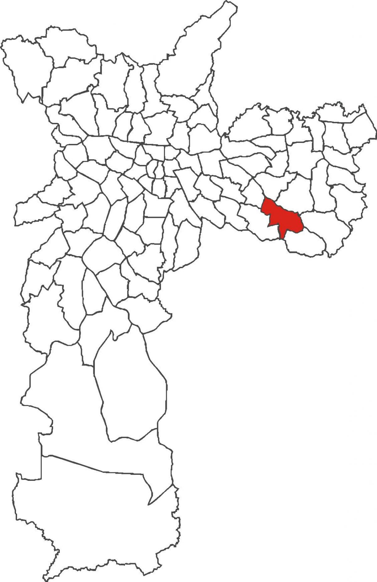 Karte von São Mateus Bezirk