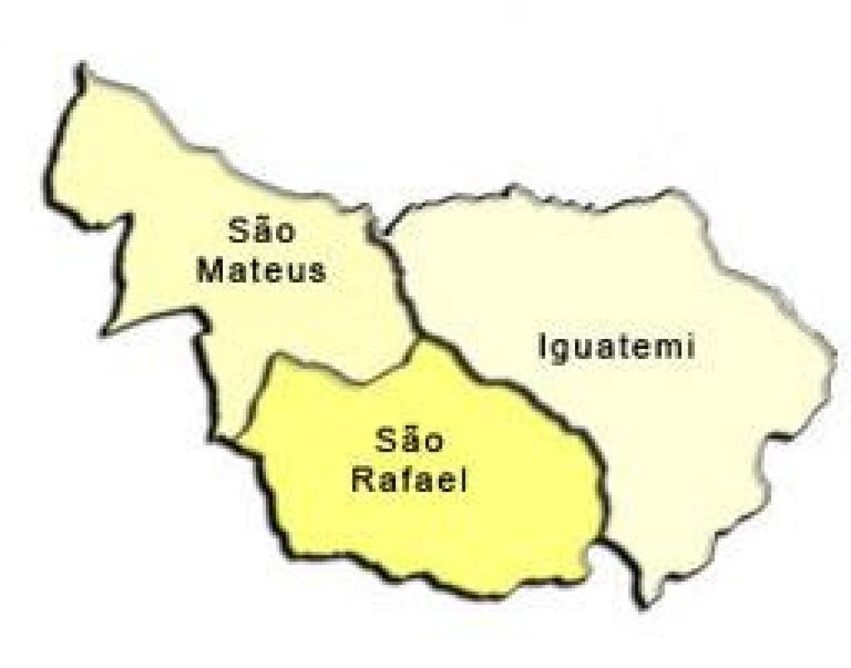 Karte von São Mateus sub-Präfektur