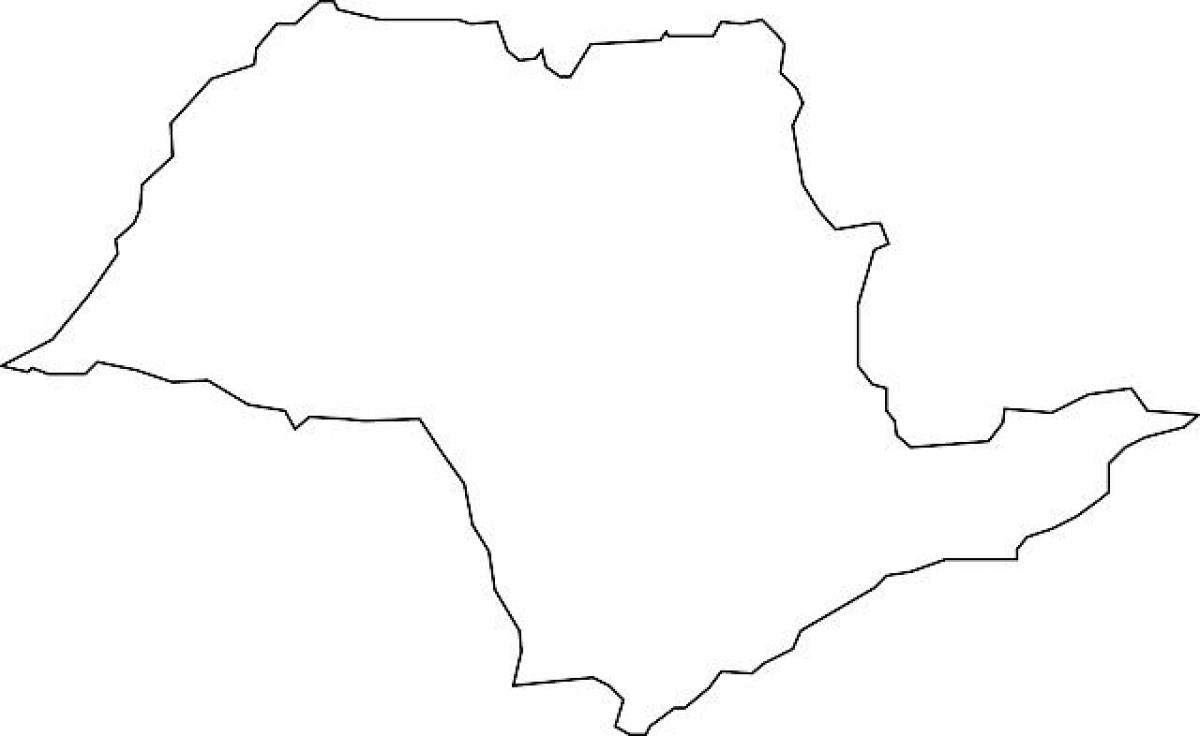 Karte von São Paulo-Vektor