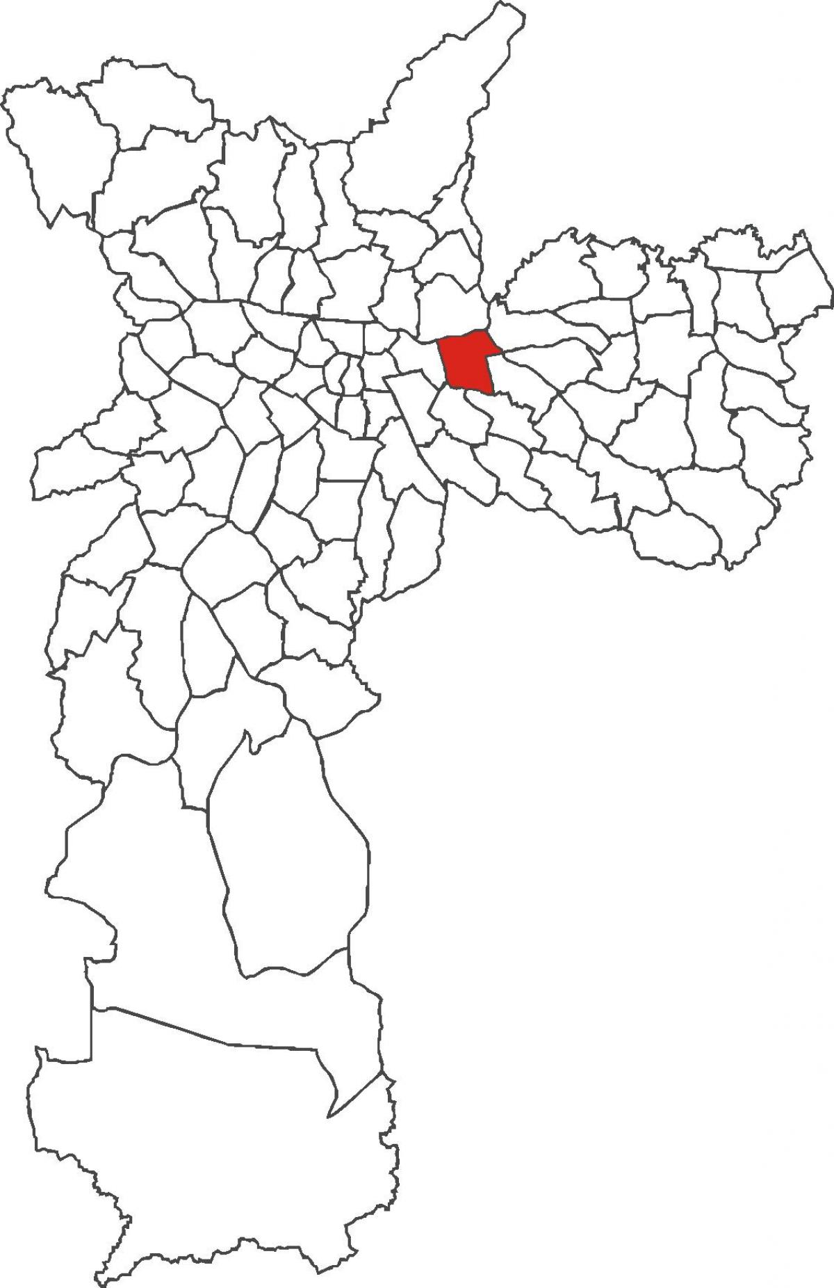 Karte von Bezirk Tatuapé