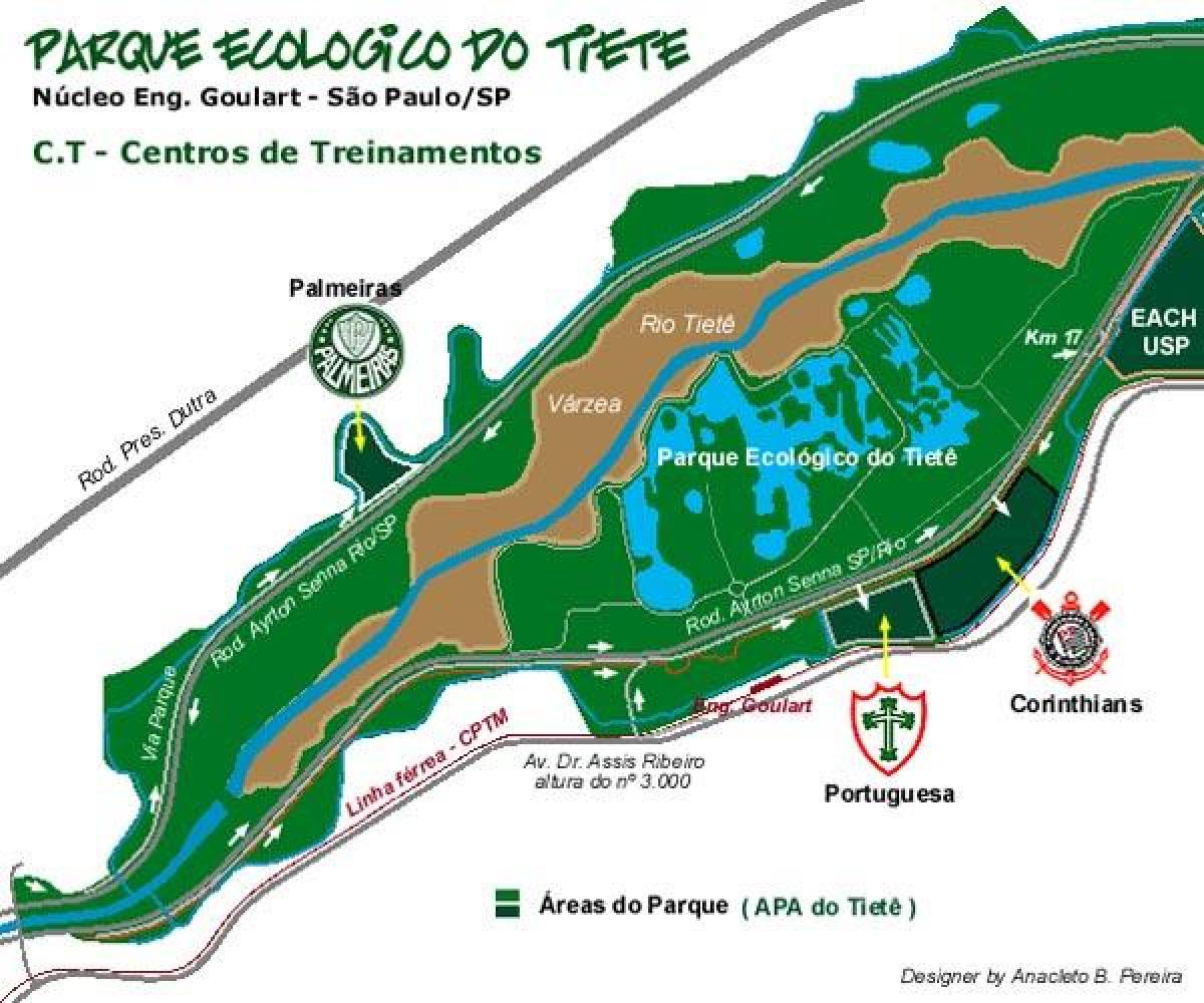 Karte von Tiete Ecological Park