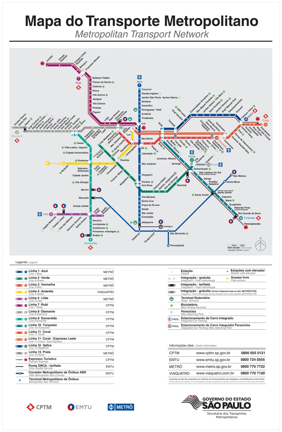 Anzeigen von transport-São Paulo - EMTU/SP - U - Bahn CPTM