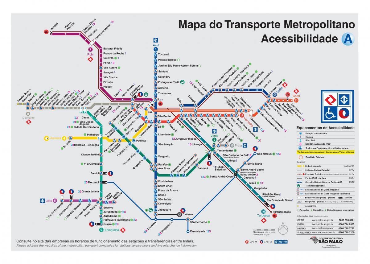Anzeigen von transport-Sao Paulo - Zugang für Behinderte