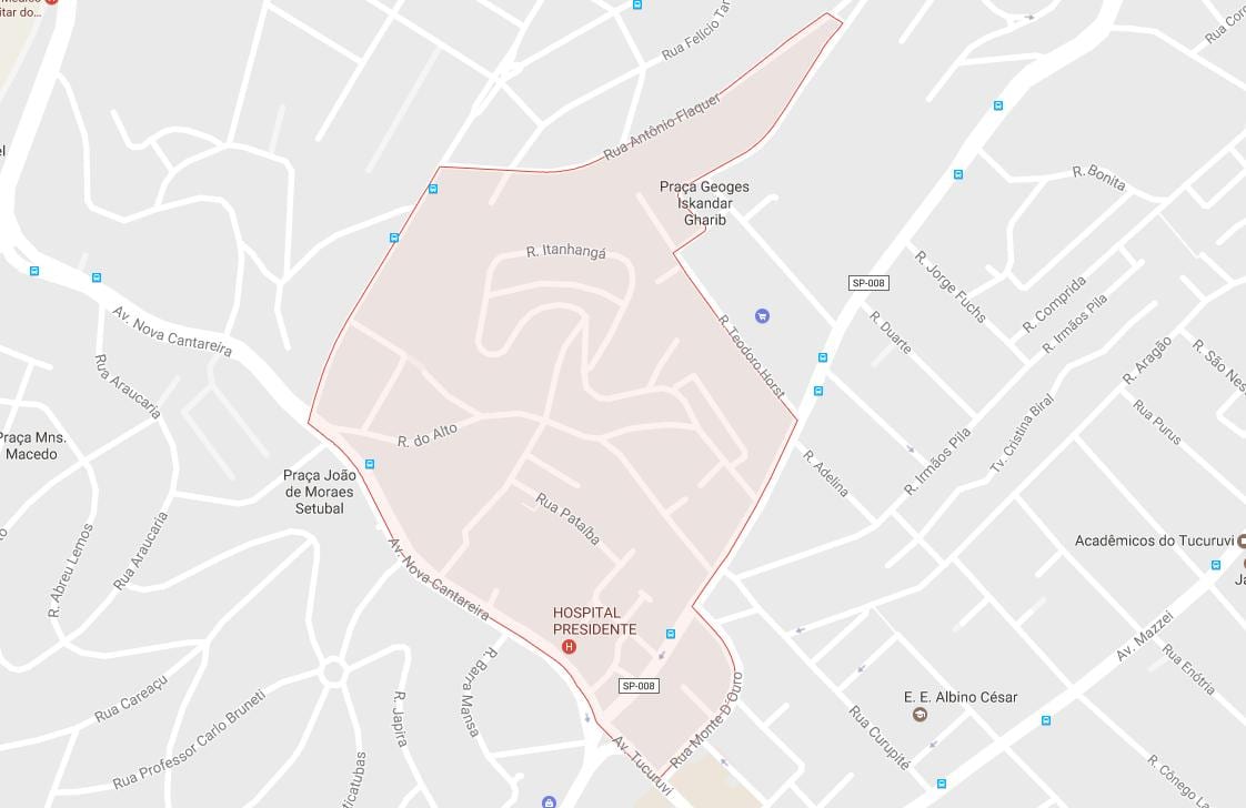 Karte von Tucuruvi São Paulo