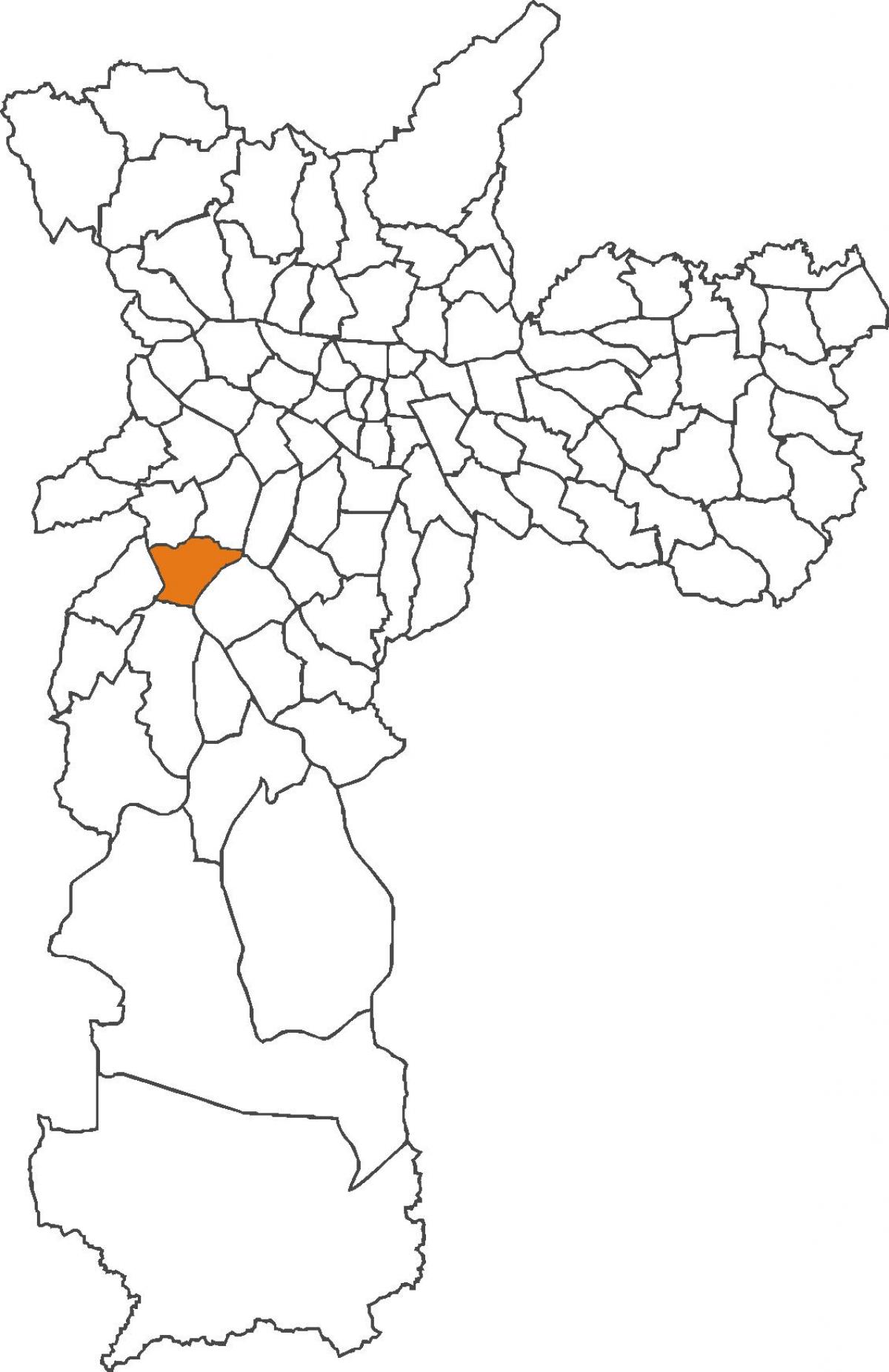 Karte von Vila Andrade Bezirk