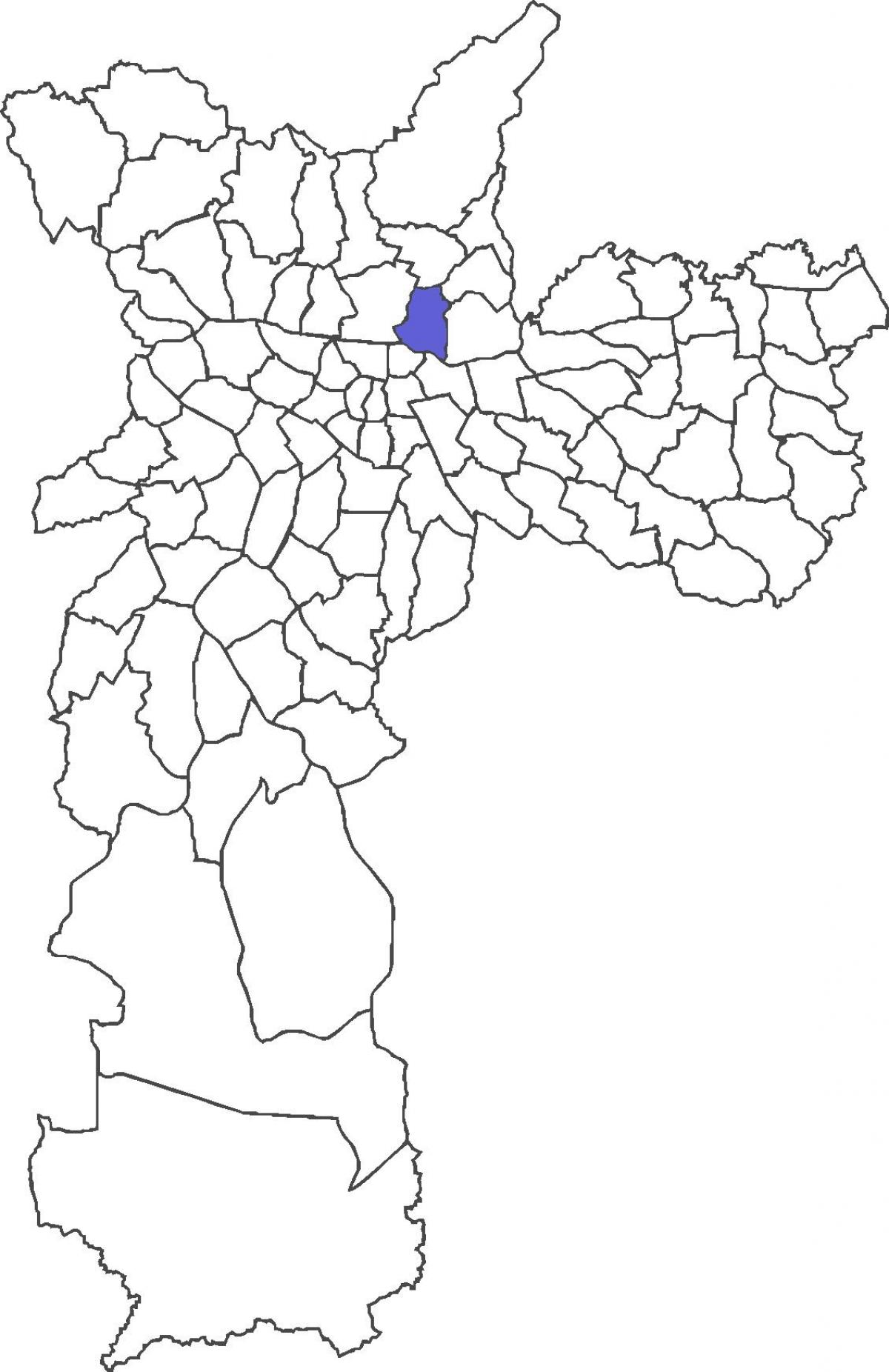 Karte von Vila Guilherme Bezirk