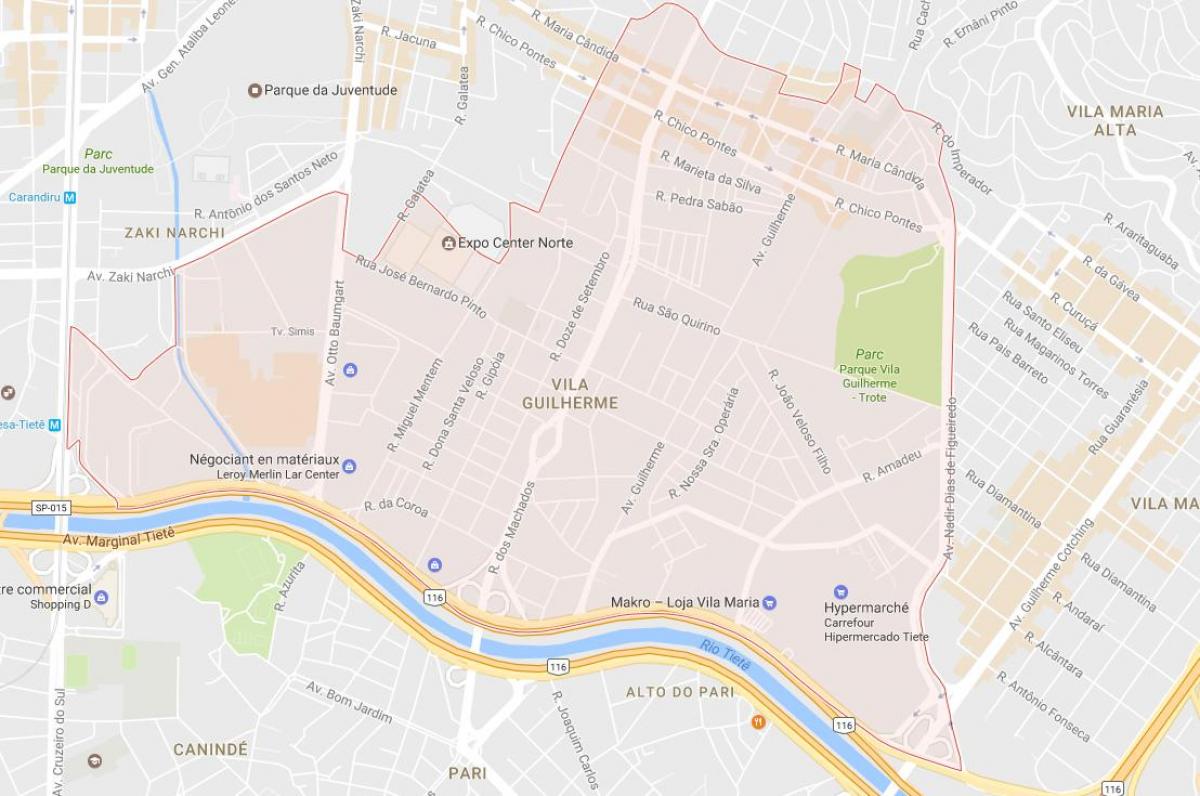 Karte von Vila Guilherme São Paulo