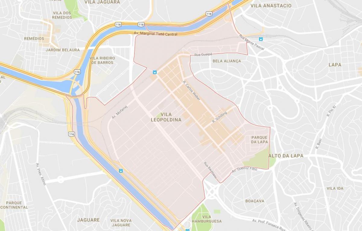 Karte von Vila Leopoldina São Paulo