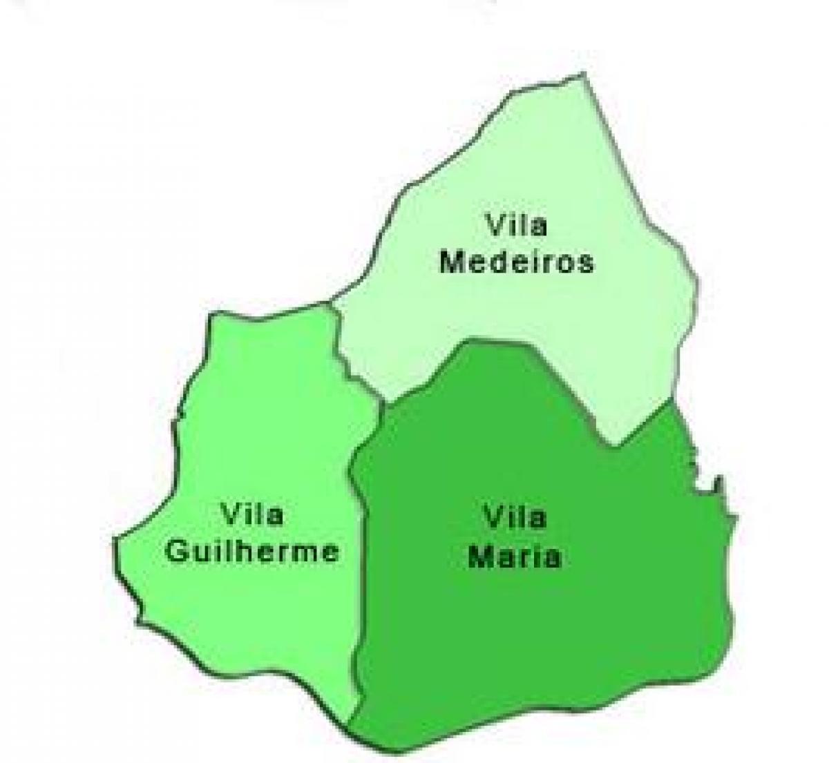 Karte von Vila Maria sub-Präfektur