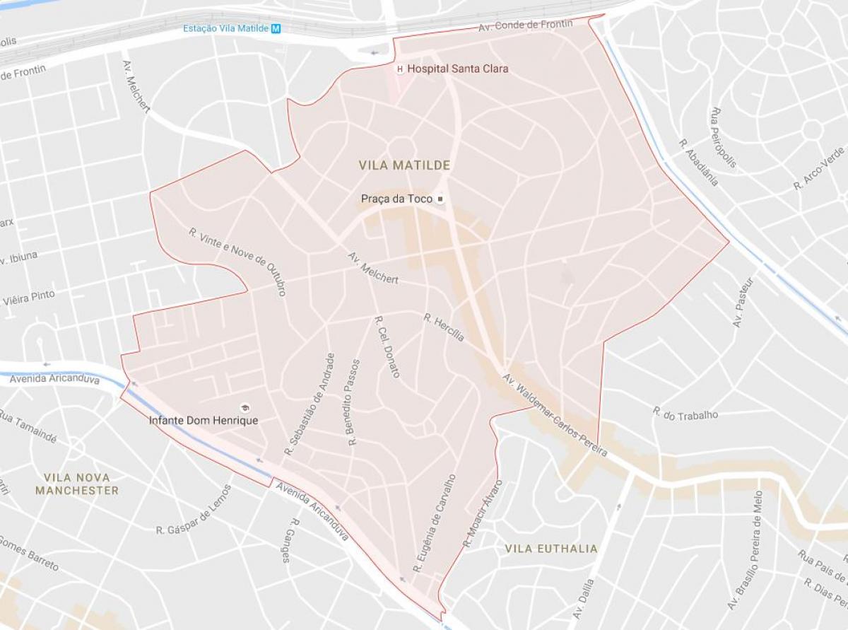Karte von Vila Matilde São Paulo