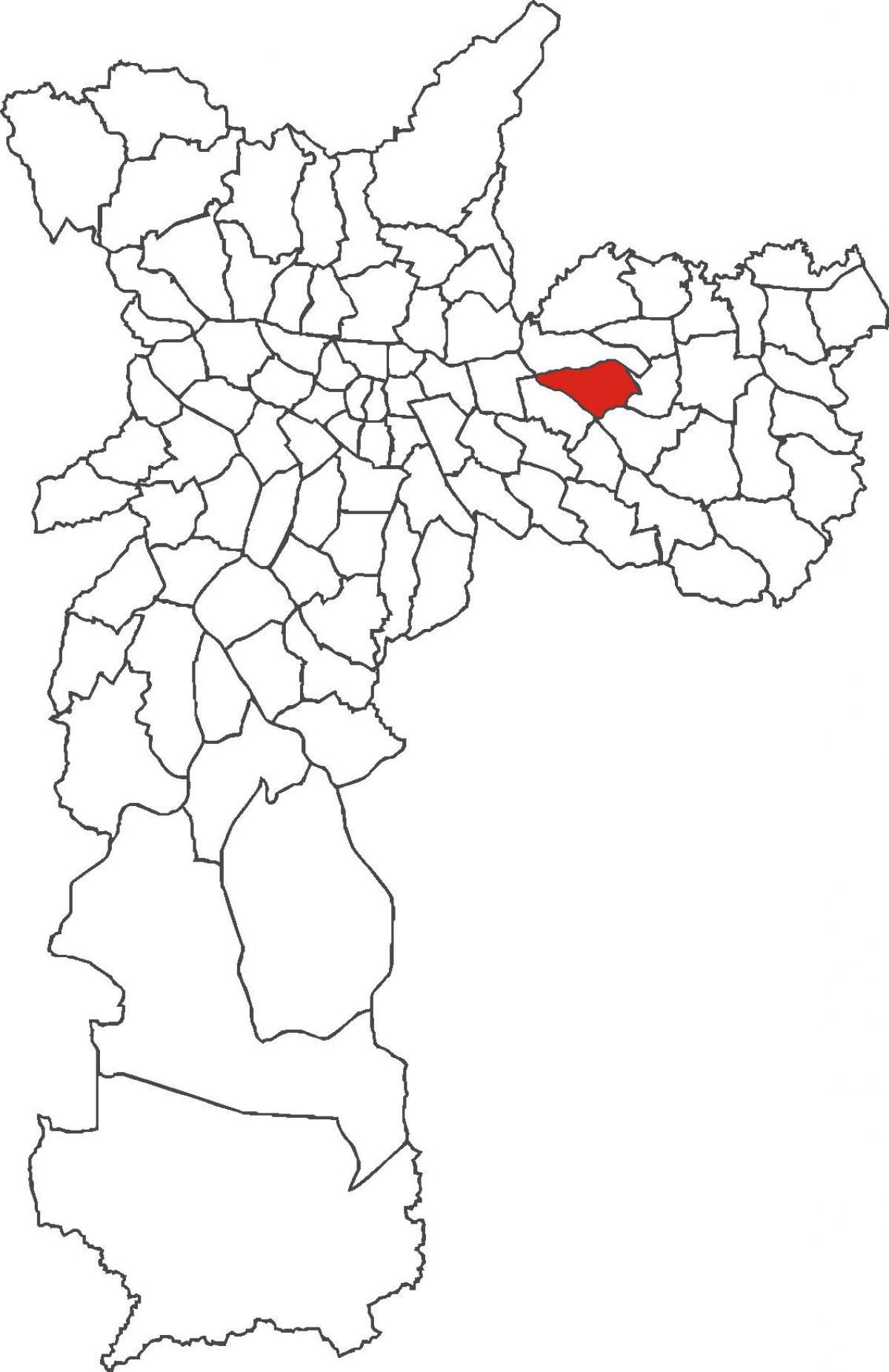 Karte von Vila Matilde Bezirk