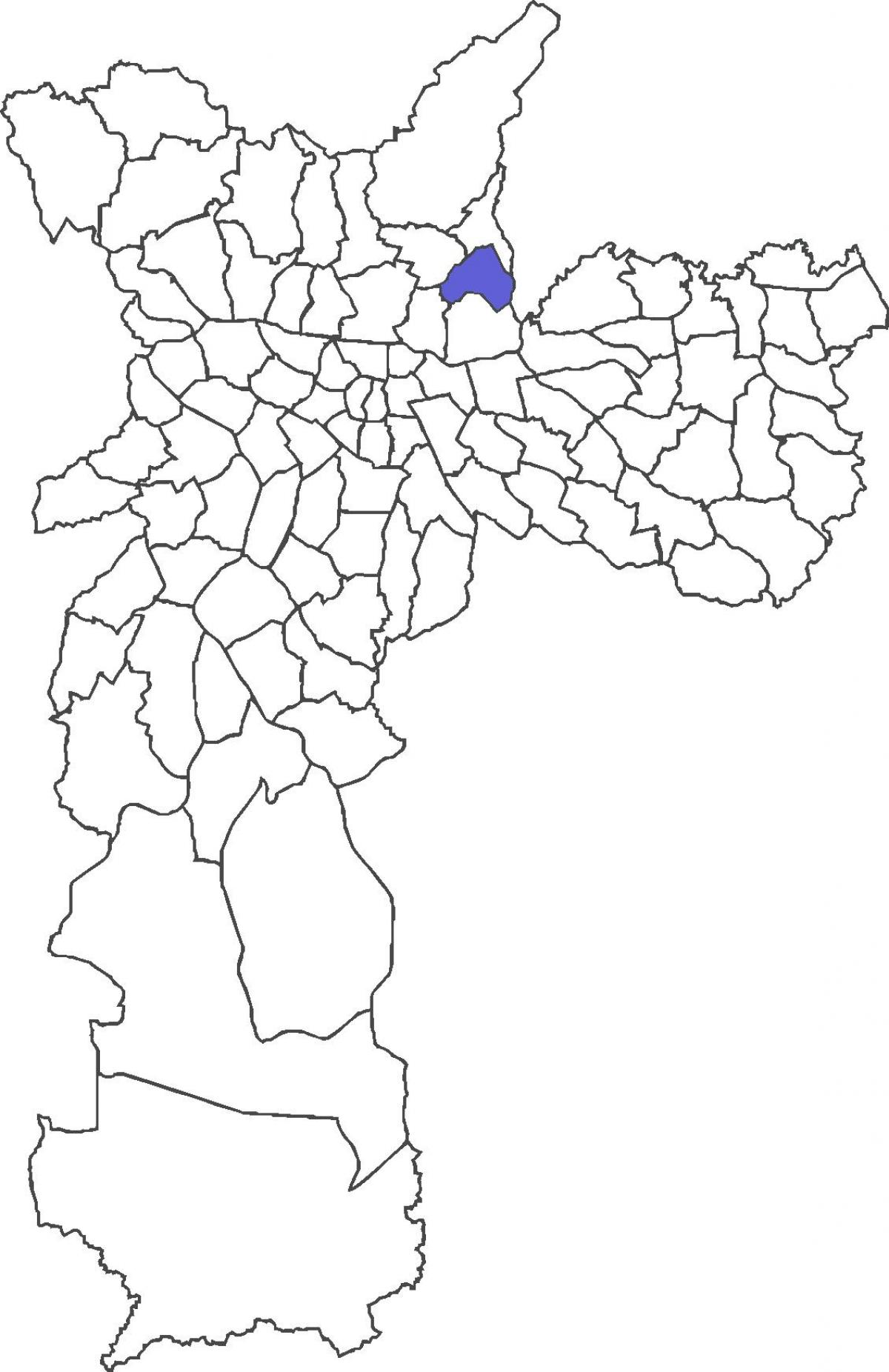 Karte von Vila Medeiros Bezirk