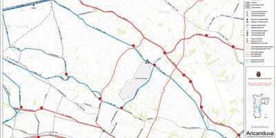 Karte von Aricanduva-Vila Formosa, São Paulo - Öffentliche Verkehrsmittel