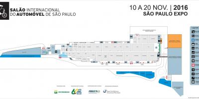 Karte der auto show in São Paulo
