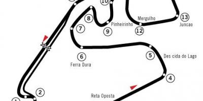 Karte von Autódromo José Carlos Pace