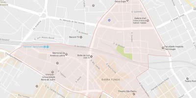 Karte von Barra Funda São Paulo