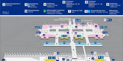 Karte der Busbahnhof Tietê - Obere Etage