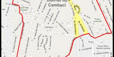 Karte von Cambuci in São Paulo