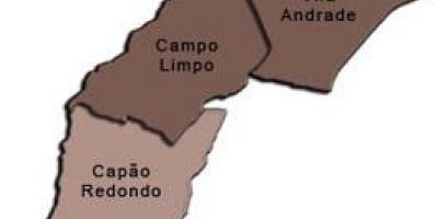 Karte von Campo Limpo sub-Präfektur
