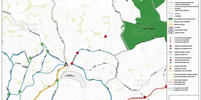 Karte von Casa-Verde-São Paulo - Öffentliche Verkehrsmittel