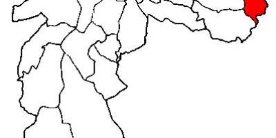 Karte von Cidade Tiradentes Bezirk
