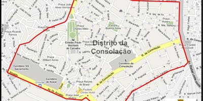 Karte von Consolação São Paulo