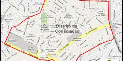 Karte von Consolação São Paulo