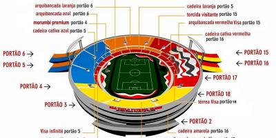 Karte von Cícero-Pompeu de Toledo Stadion