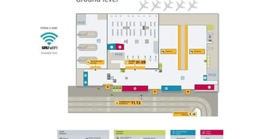 Karte von internationaler Flughafen São Paulo-Guarulhos - Terminal 4