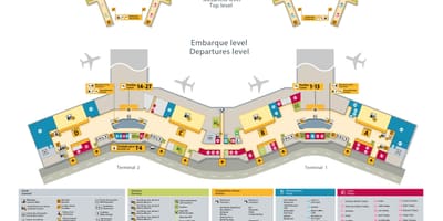 Karte von internationaler Flughafen São Paulo-Guarulhos
