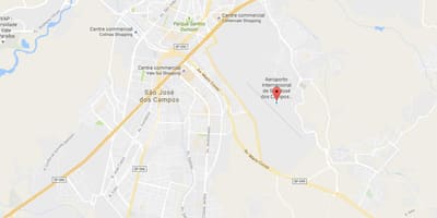Karte von internationaler Flughafen São José dos Campos