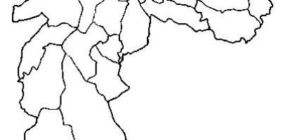 Karte von Guaianases sub-Präfektur von São Paulo