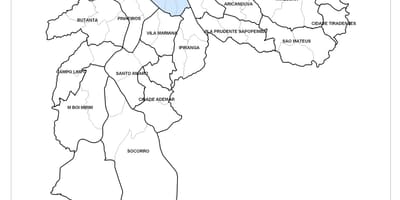 Karte der zentralen zone von São Paulo