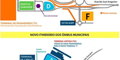 Karte von internationaler Flughafen Viracopos